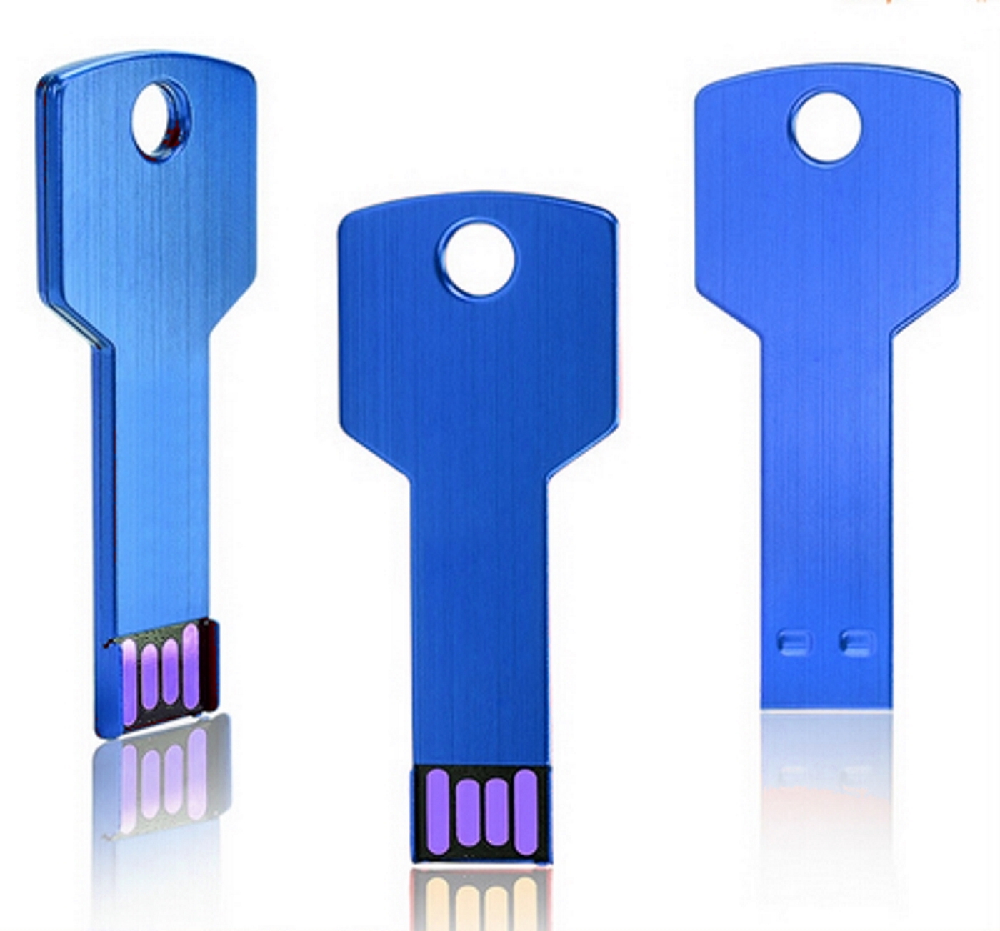 USB GERMANY Blau Key (Blau, GB) 128GB 128 USB-Stick