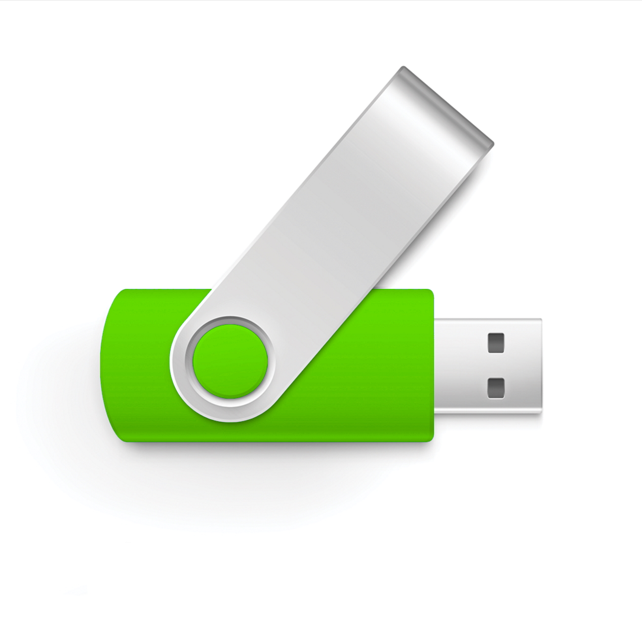 2GB GERMANY USB USB-Stick (Green, Swivel GB) 2