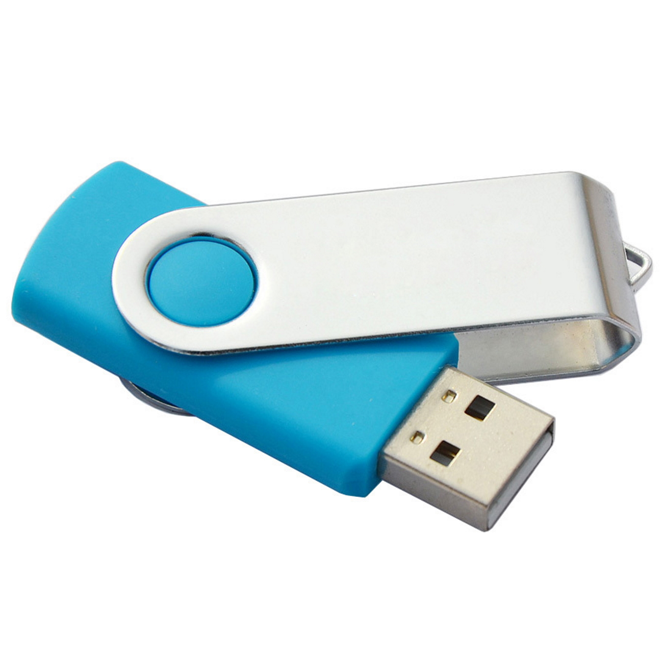 USB GERMANY Swivel 64GB USB-Stick (Hellblau, GB) 64