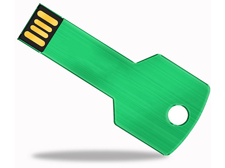 USB GERMANY Key Grün (Grün, USB-Stick 64GB 64 GB)