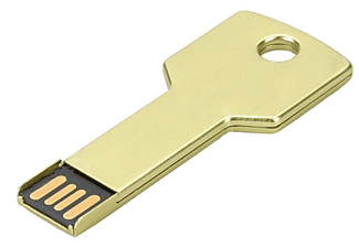 USB GERMANY Key Gold 128GB USB-Stick (Gold, 128 GB)