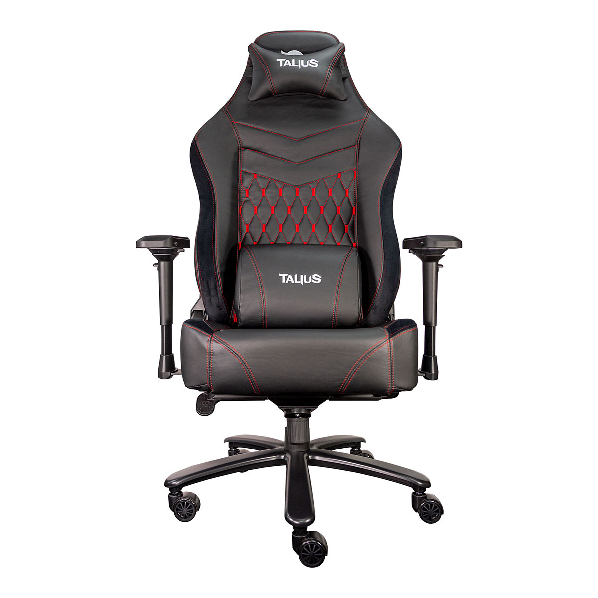 Silla Gaming Talius mamut especial sobrepeso negra y roja profesional vasculante reposabrazos 4despuma alta densidad base metal ruedas nylon diseño para hasta 170kg 4d frog 170 4