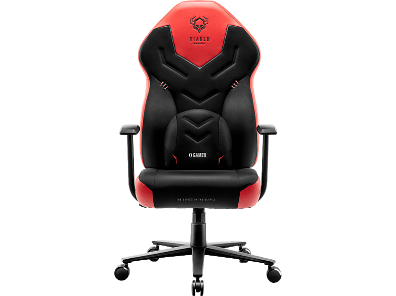 DIABLO CHAIRS GAMING STUHL X-GAMER Gaming 2.0 black/red Chair, NORMAL