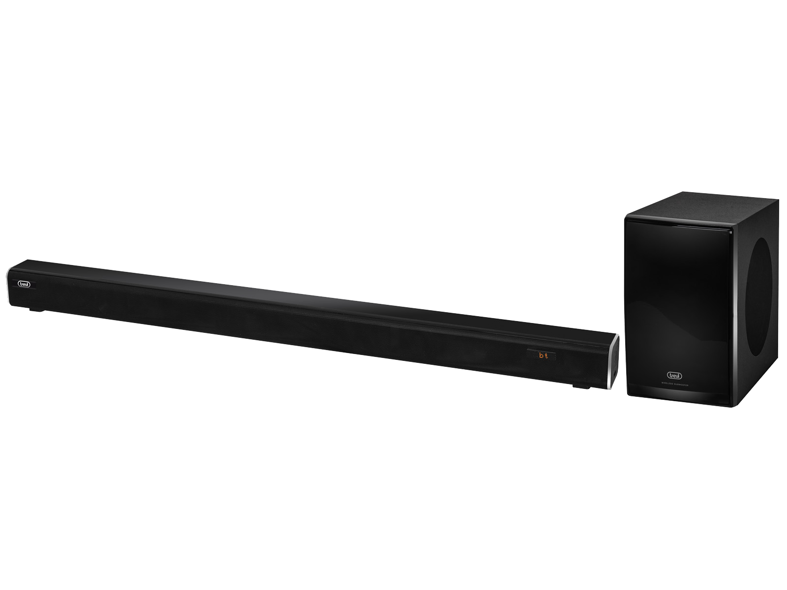 TREVI Soundbar mit Drahtlosem Subwoofer, Schwarz Soundbar