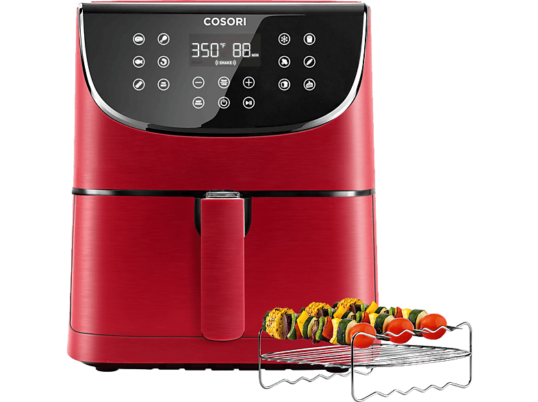 Air COSORI CP158-AF-RXR Cosori 1700 Watt Premium Heißluftfritteuse Fryer rot rot