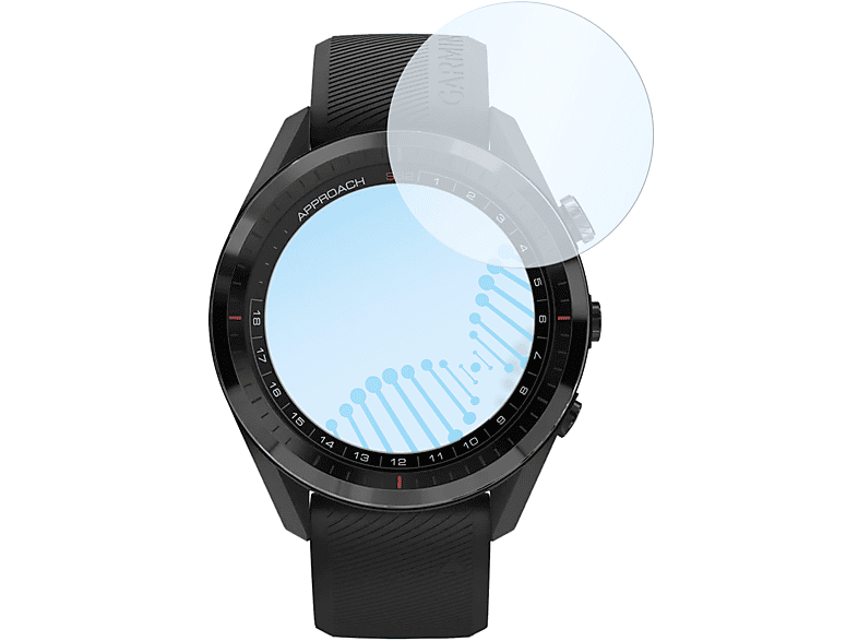 SLABO antibakterielle flexible Hybridglasfolie Displayschutz(für Garmin Approach S62) | Smartwatch Schutzfolien & Gläser