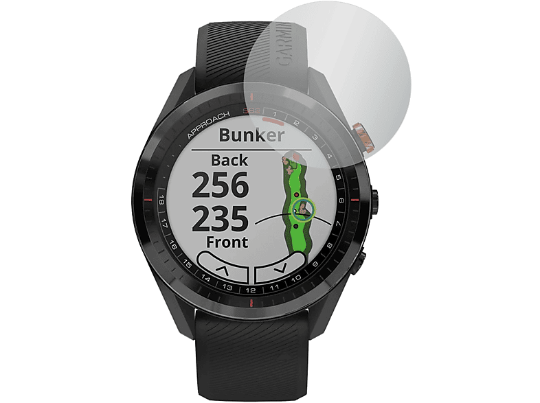SLABO 4x Displayschutzfolie No Reflexion Displayschutz(für Garmin Approach S62) | Smartwatch Schutzfolien & Gläser