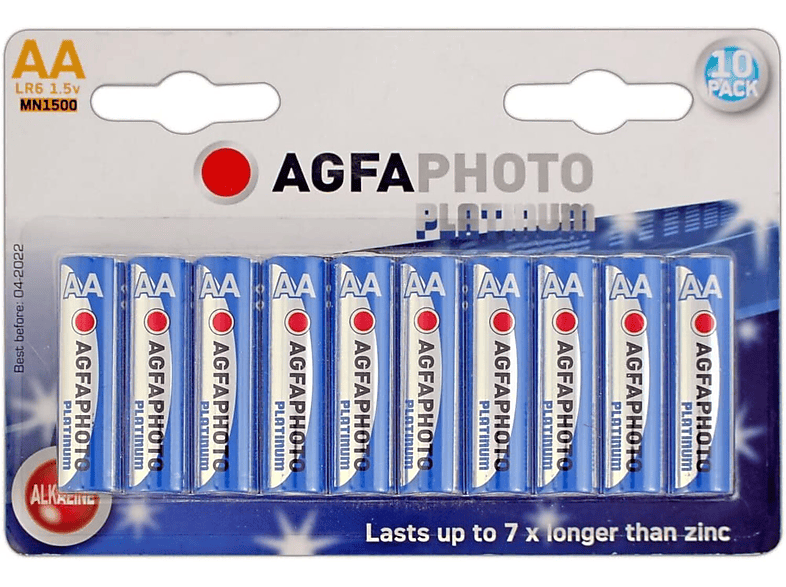 Batterien LR6 10er AGFAPHOTO Mignon 10er Pack LR6 AA