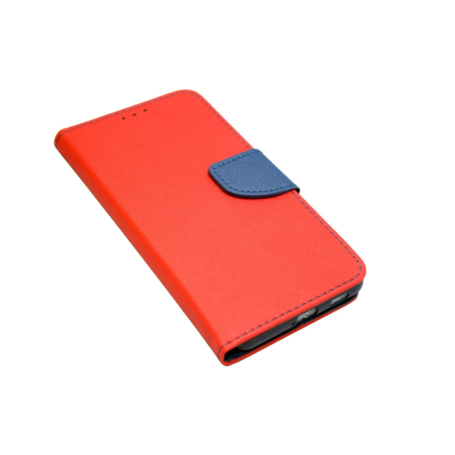 S21 Buch-Tasche, Rot-Blau Samsung, COFI Galaxy FE, Bookcover,
