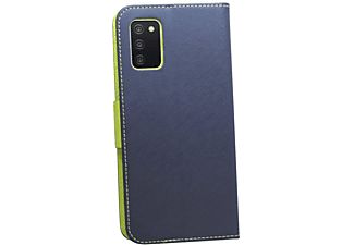 COFI Buch-Tasche, Bookcover, Samsung, Galaxy A03s (A037G ), Blau-Grün