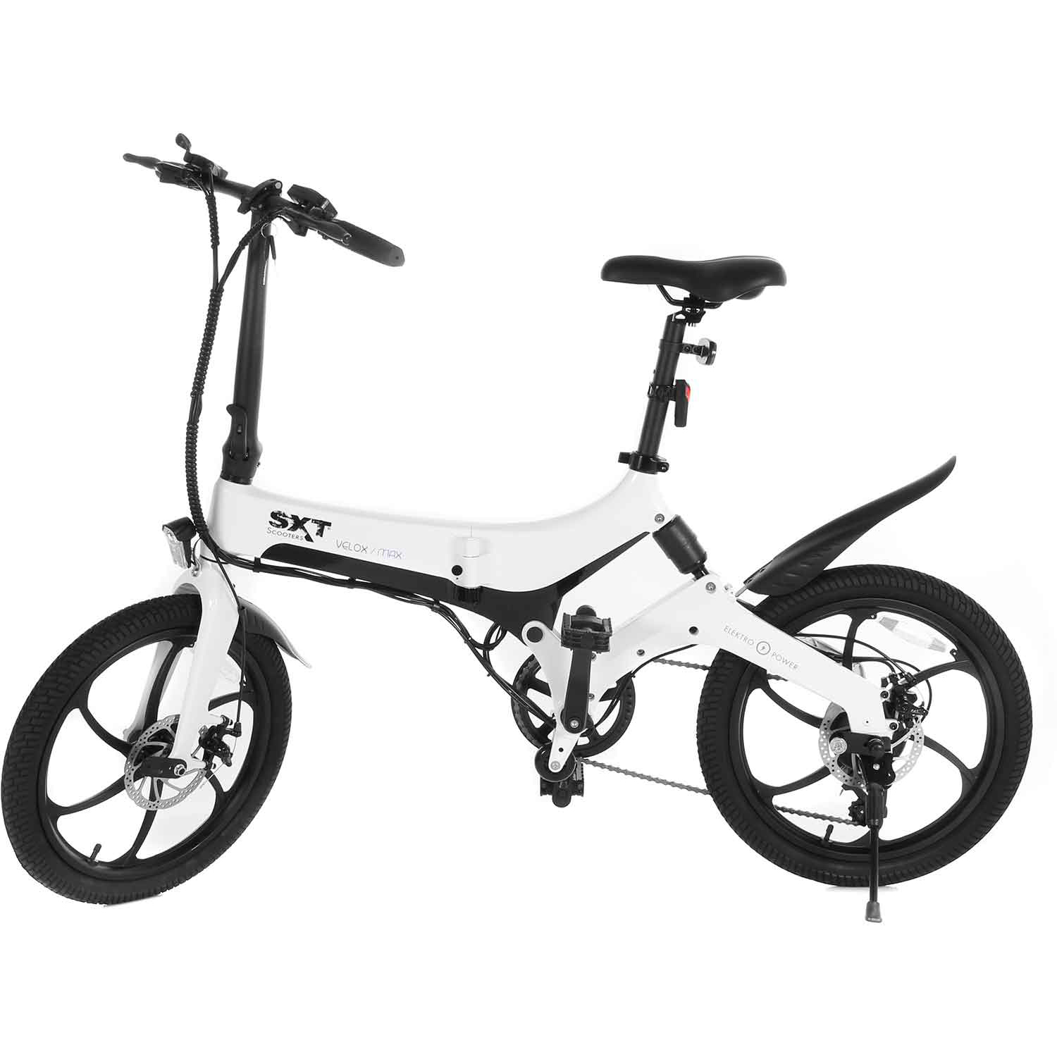 Kompakt-/Faltrad weiss (20 Zoll, weiss) MAX SXT SCOOTERS Velox