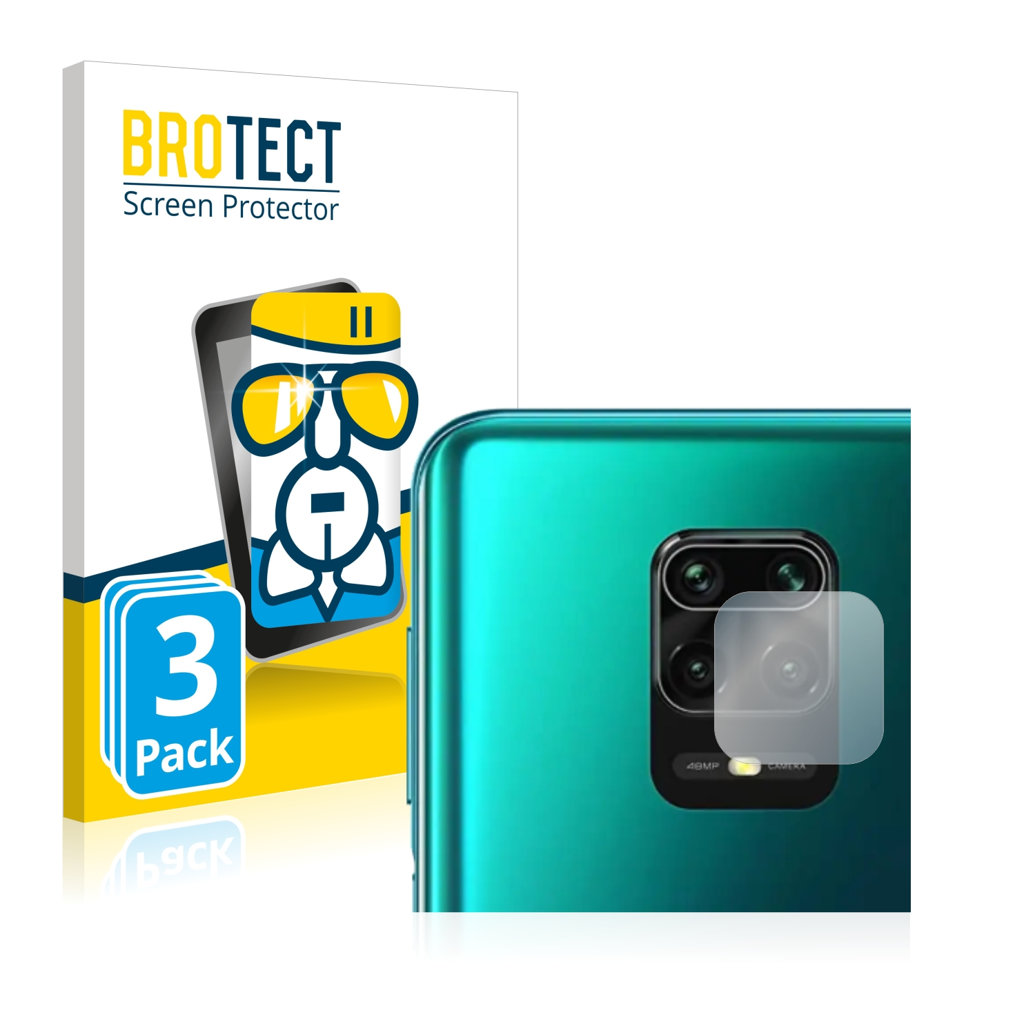 BROTECT 3x Airglass klare Schutzfolie(für Xiaomi 9 Pro) Note Redmi