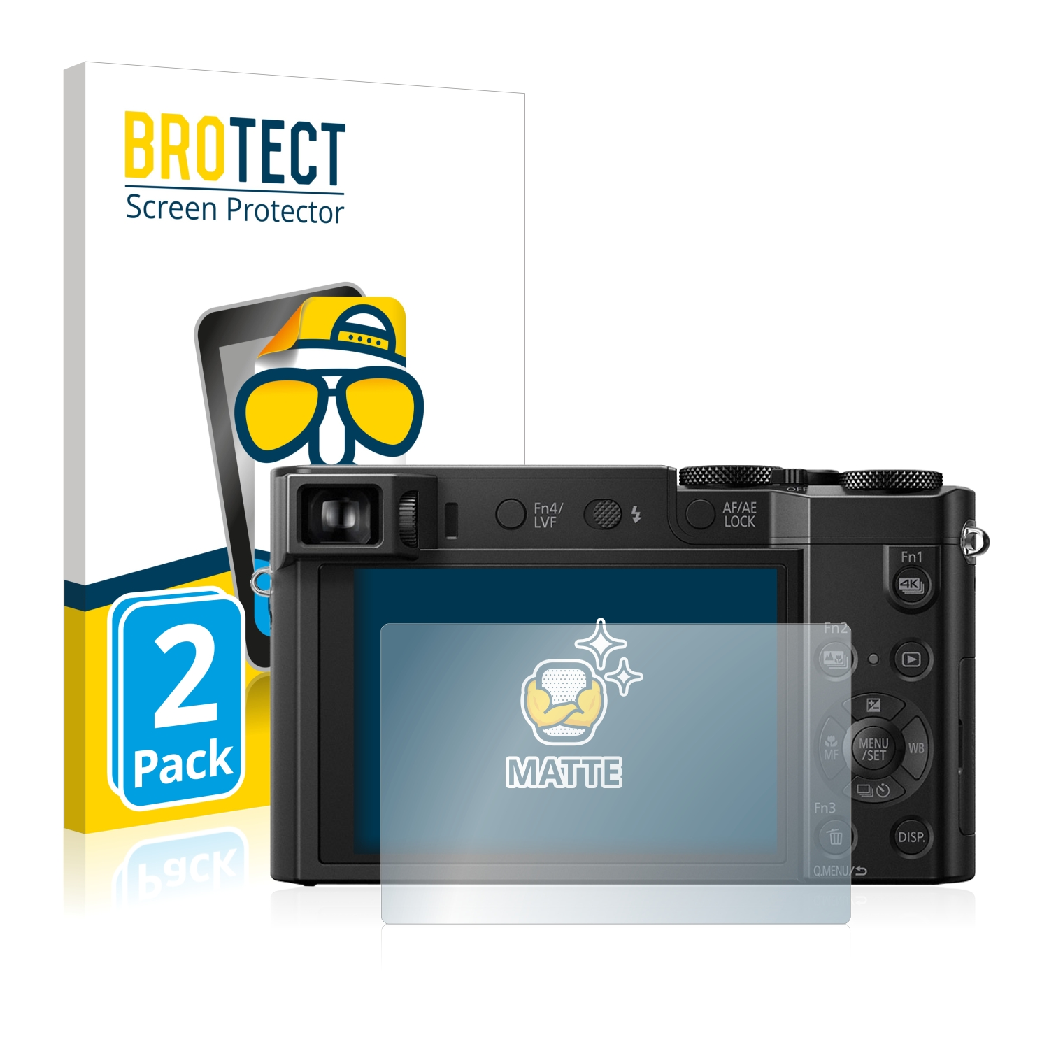 BROTECT 2x matte Schutzfolie(für Panasonic Lumix DMC-TZ101)