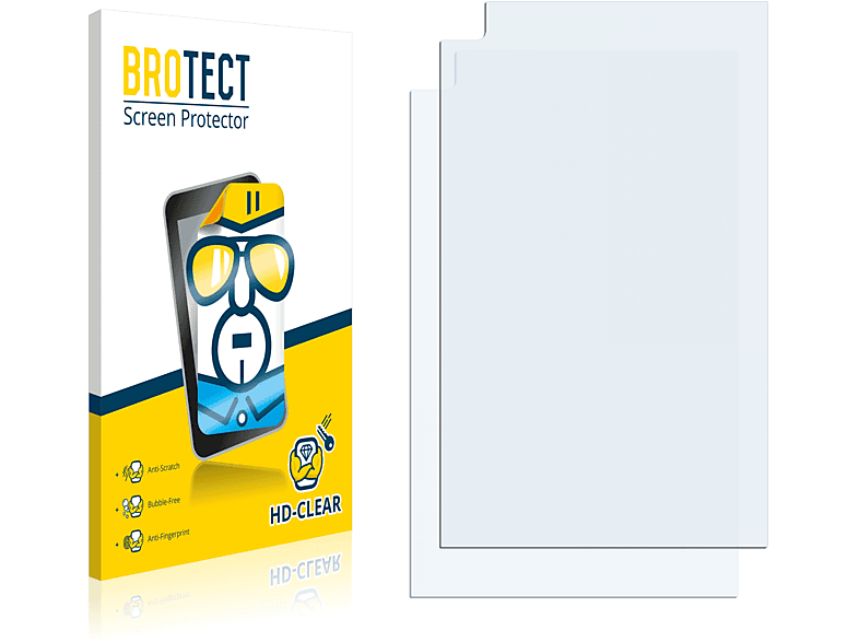 BROTECT 2x klare Schutzfolie(für Samsung Galaxy Tab A7 Lite Wi-Fi 2021 (Hochformat))