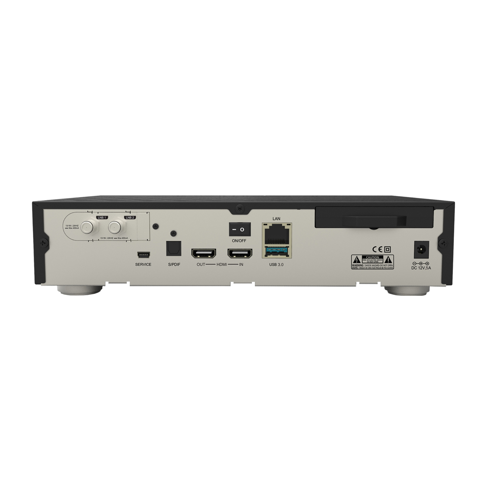 DREAM MULTIMEDIA Twin Sat-Receiver MS DM900 1xDVB-S2X 2TB RC20 (PVR-Funktion, Schwarz) Tuner