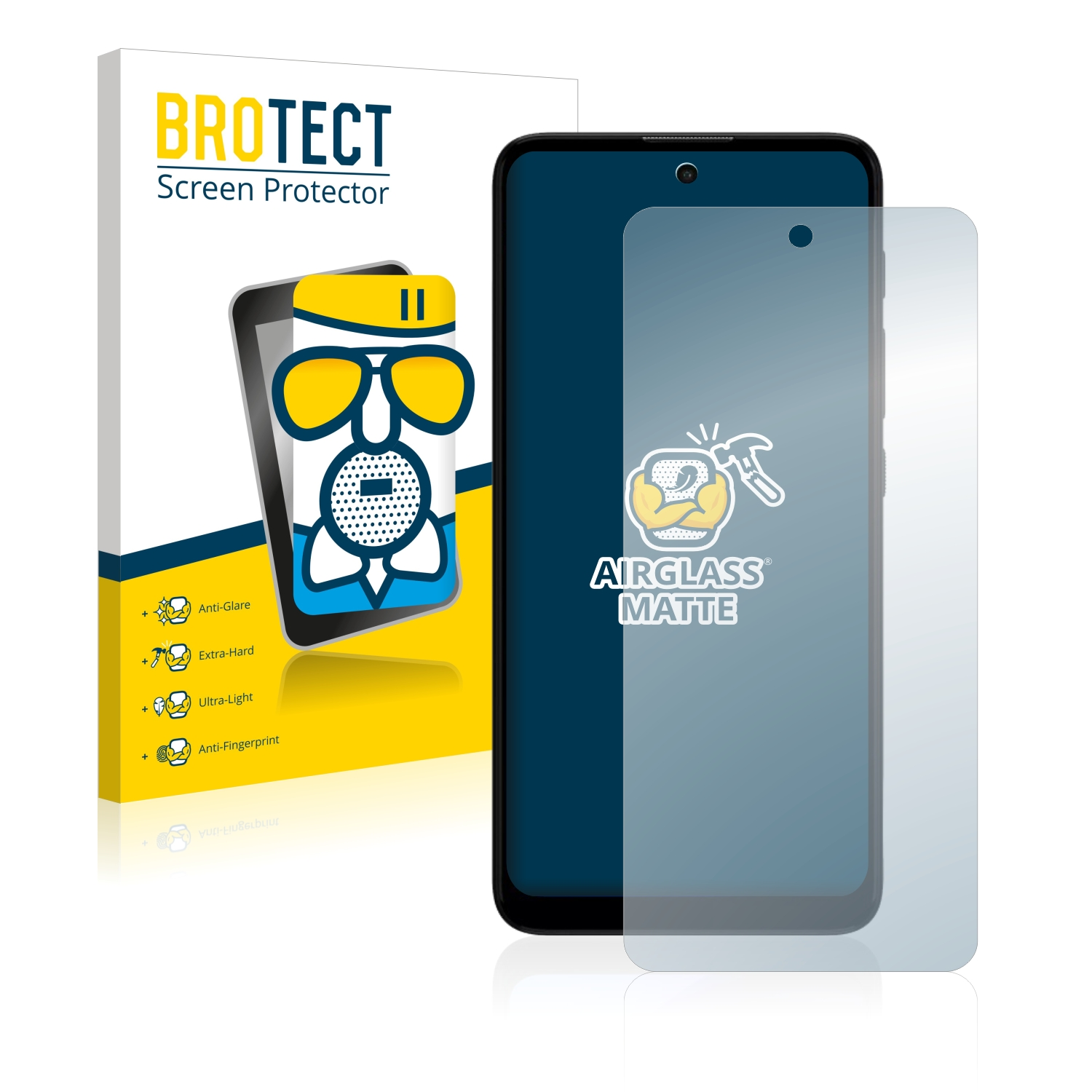 BROTECT Airglass matte Motorola Moto Schutzfolie(für E30)