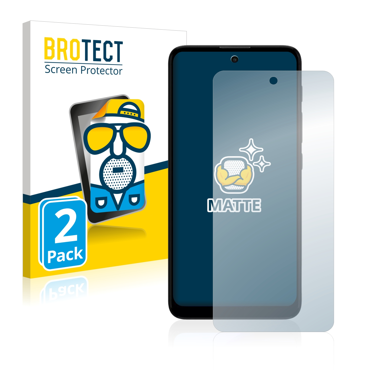 BROTECT 2x Moto matte Motorola E30) Schutzfolie(für