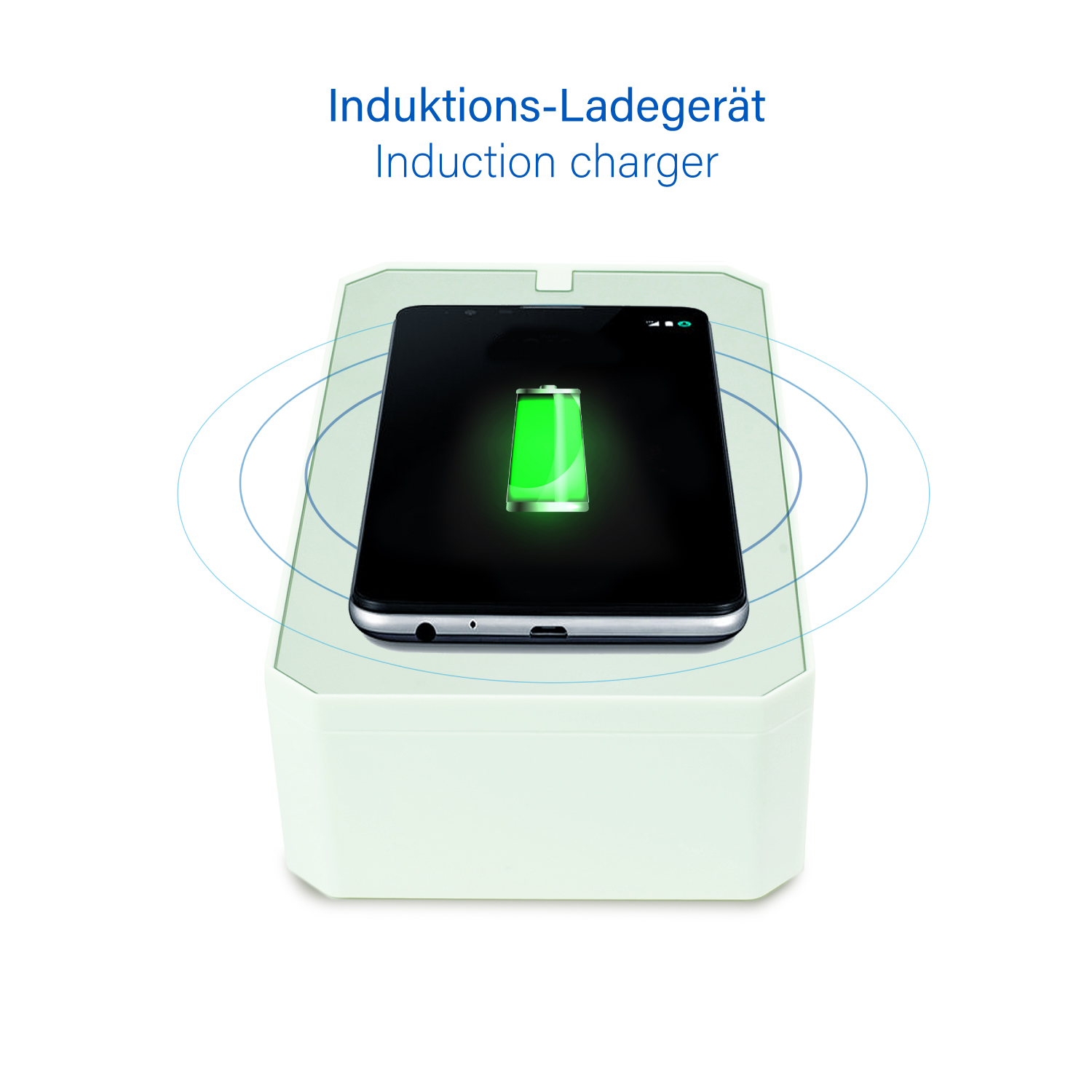 box| LEICKE UV Ladegeräte mit Weiß und UV-Multifunktions-Sterilisator (9 Watt) Desinfektionsmittel Handy Smartphone Wireless Sterilisator Charge tragbares UV
