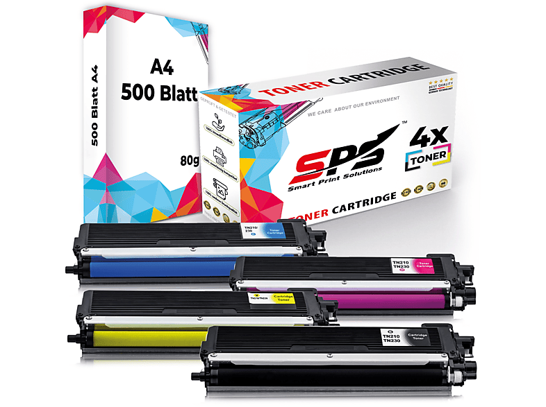 BKCYM) (TN-230 SPS Cyan Toner S-17497 Gelb Magenta Schwarz