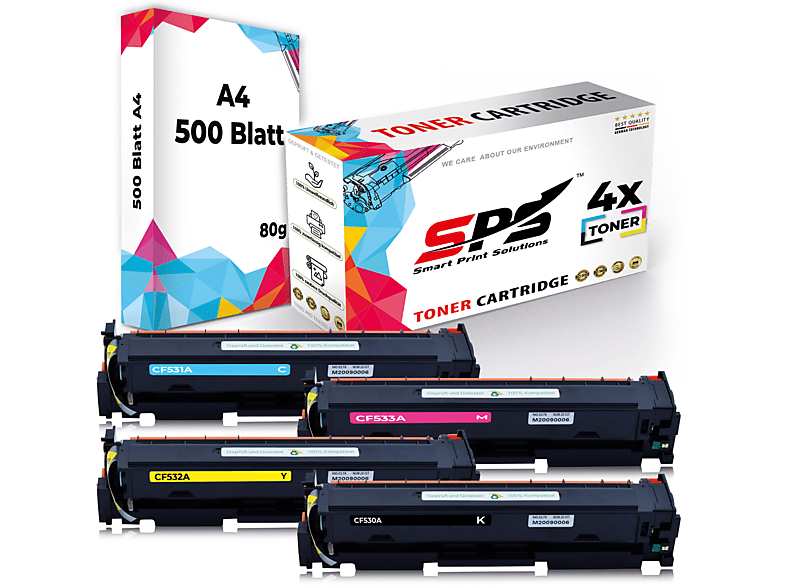 SPS S-17337 Toner Schwarz Cyan Magenta Gelb (205A)