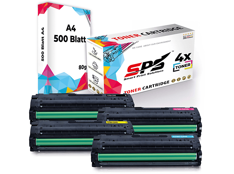 SPS S-17456 Toner Schwarz Cyan Magenta Gelb (CLT-K504S CLT-C504S CLT-Y504S CLT-M504S)