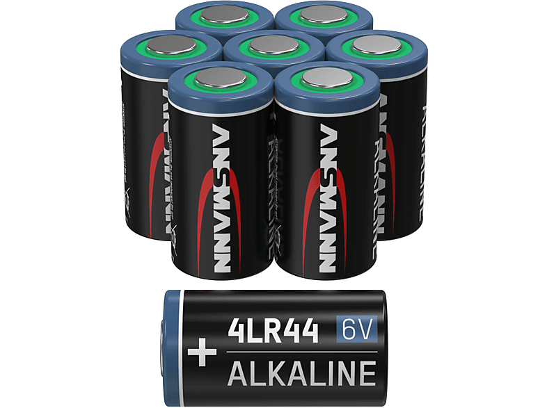 ANSMANN ANSMANN 4LR44 6 Pack 6V Volt Batterie, Alkaline Spezialbatterien - Spezialbatterie 8er Batterie