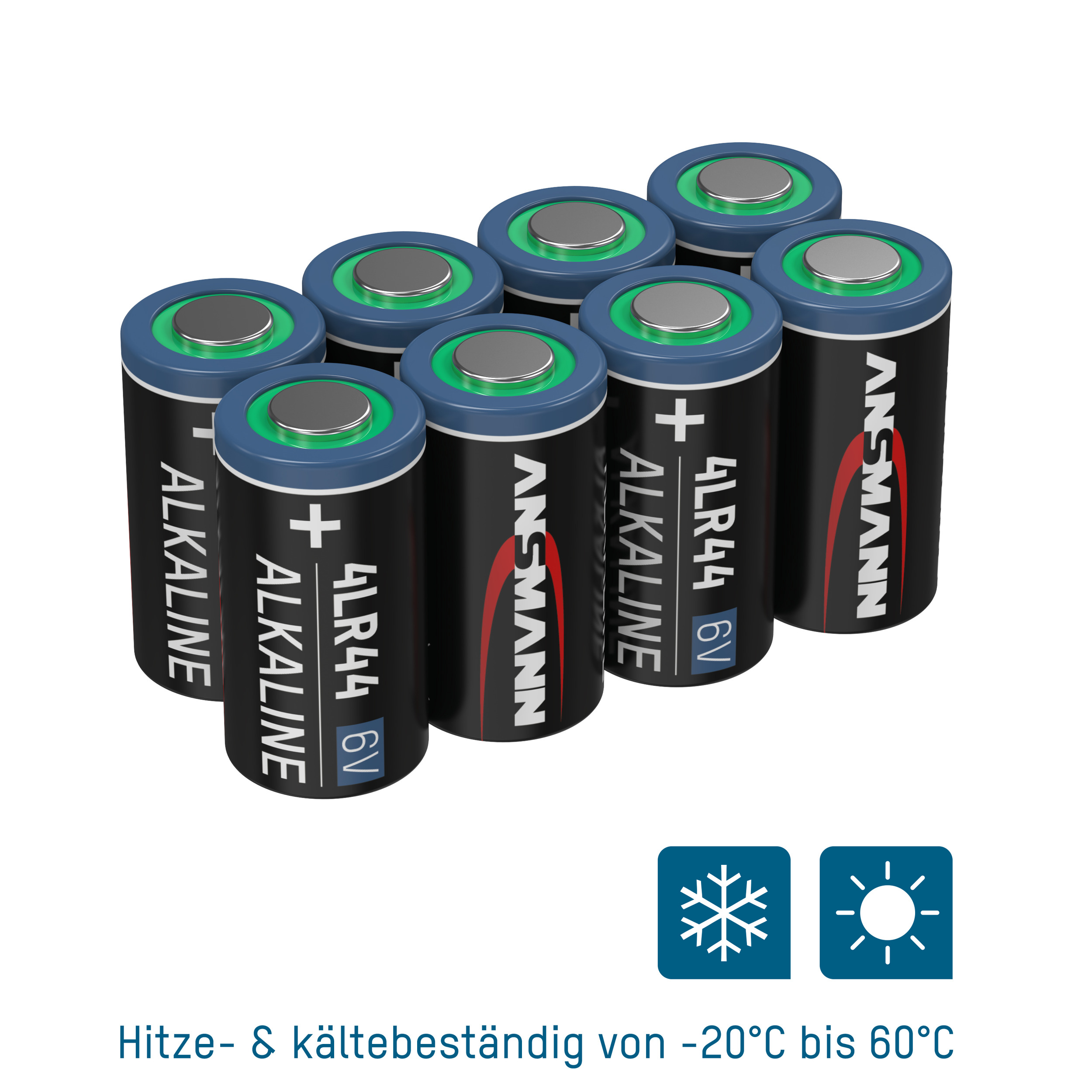 Alkaline ANSMANN Spezialbatterie Batterie 6V Spezialbatterien Volt Batterie, Pack ANSMANN 6 4LR44 8er -