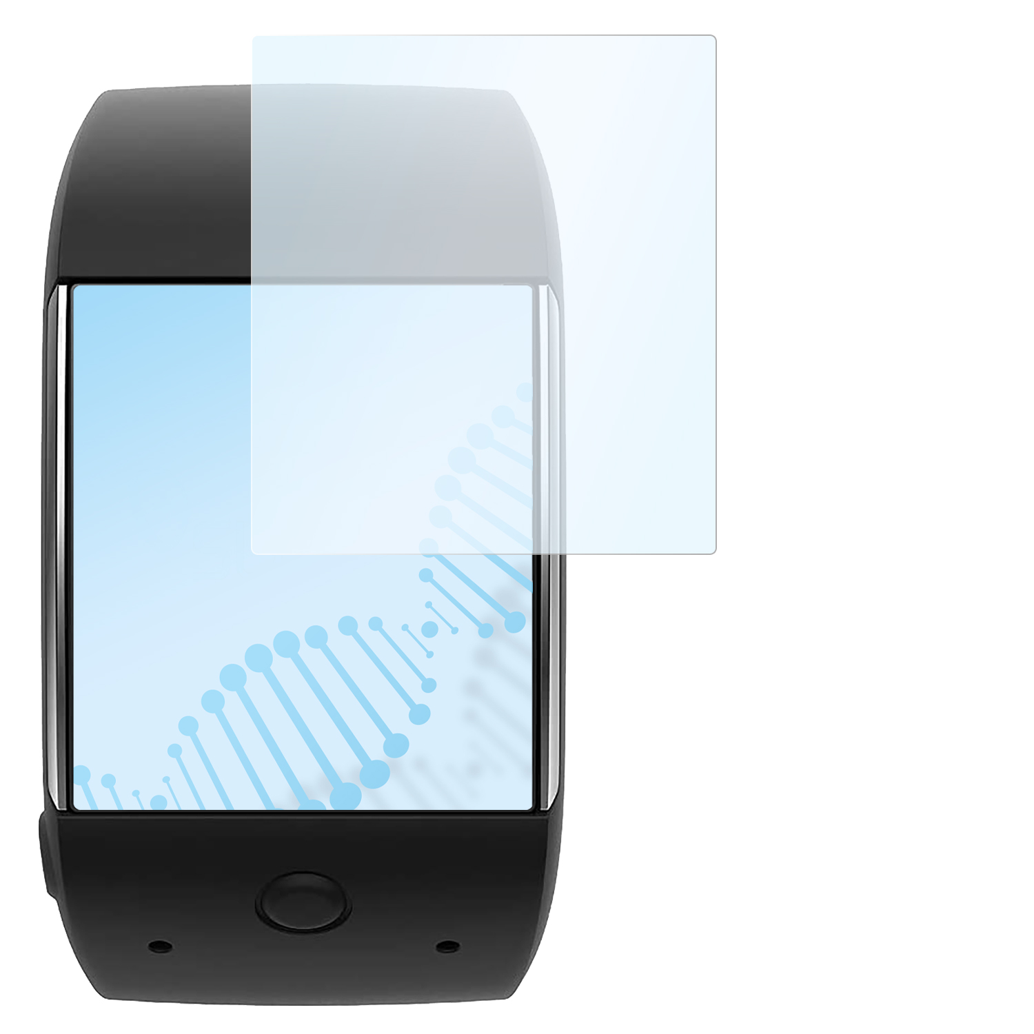 SLABO antibakterielle flexible Hybridglasfolie Displayschutz (für Polar ...