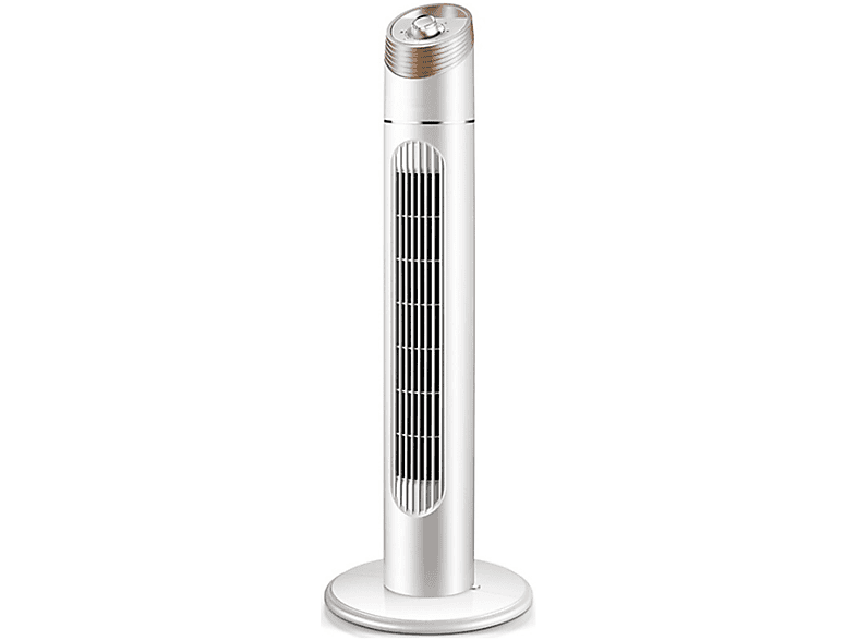 PURLINE Leiser 40-Watt-Turmventilator mit (40 Turmventilator automatischer Oszillation Watt) Grau und 3 Geschwindigkeiten