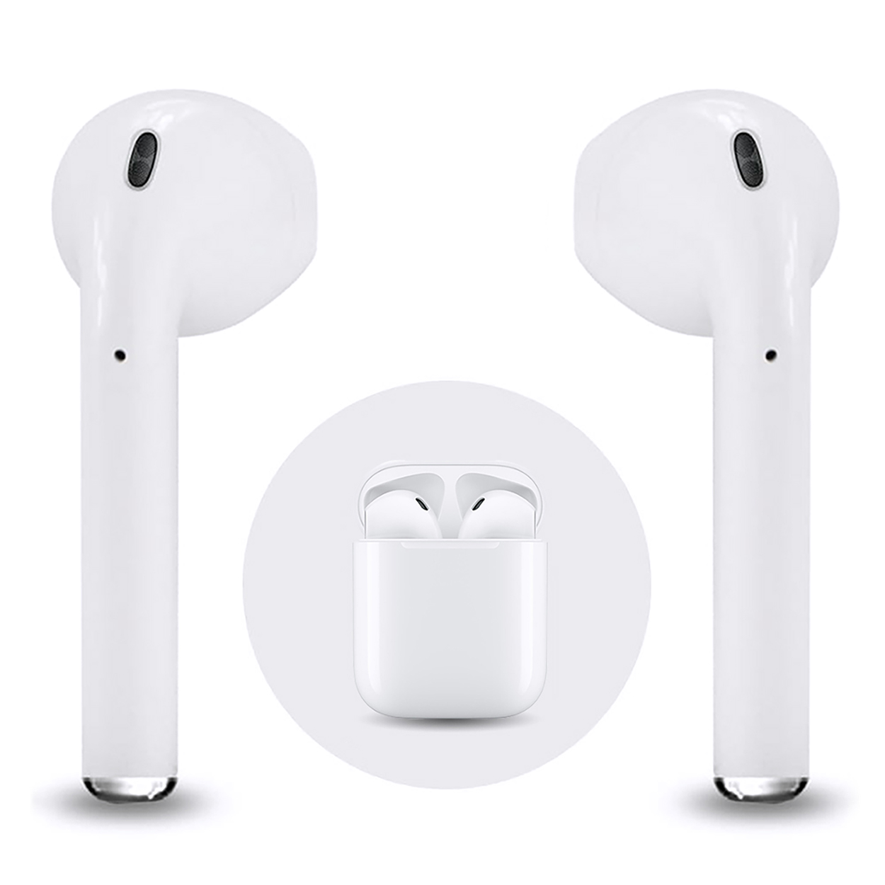 Bluetooth LEICKE In-ear Twin In-ear Mini, Weiß Kopfhörer Bluetooth