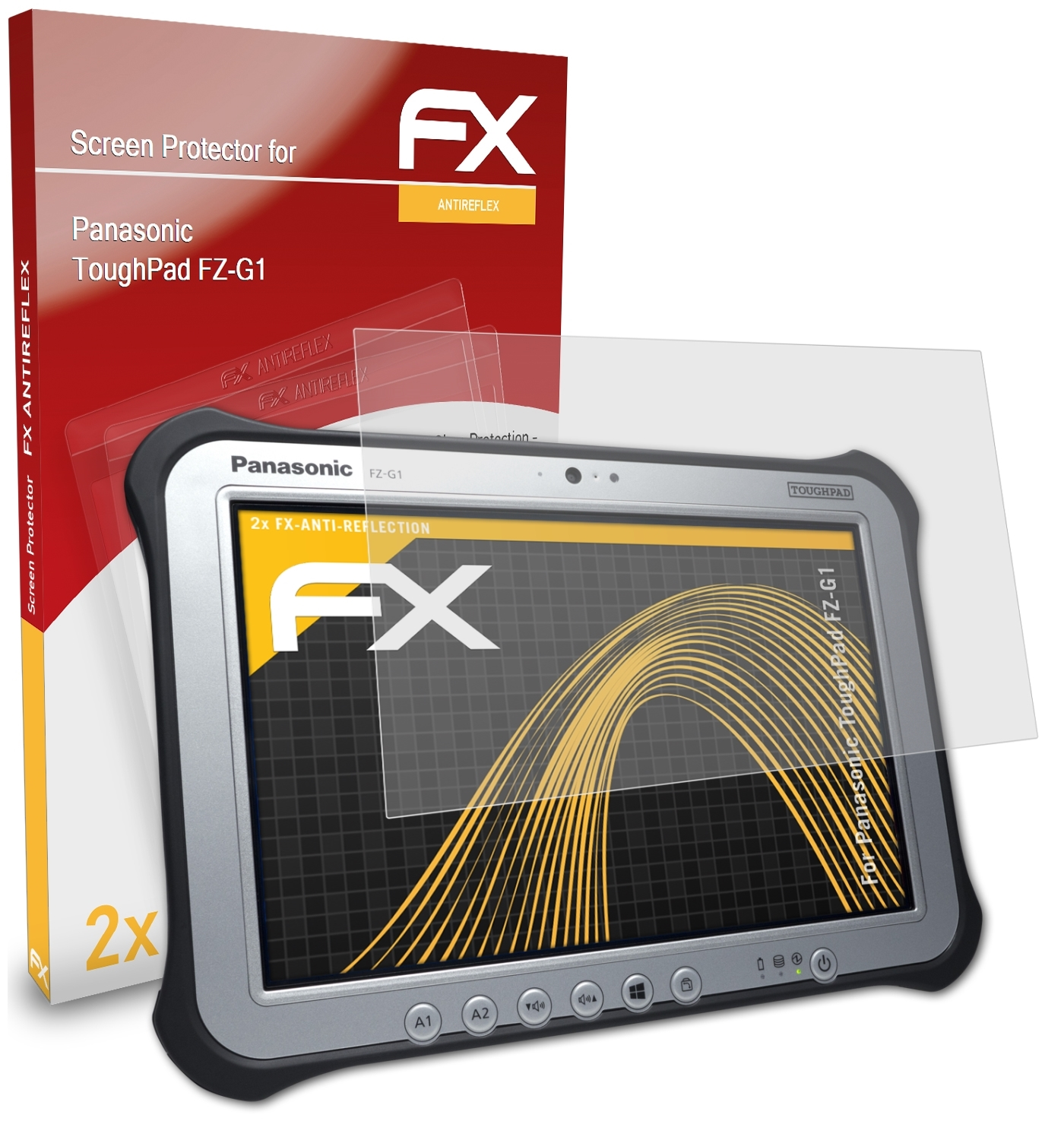 ATFOLIX 2x FX-Antireflex Displayschutz(für Panasonic ToughPad FZ-G1)