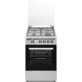 Cocina  - SCI41GB, 4 Quemadores, Horno, Gas Butano SAUBER, 60 l, 49,8 cm, Gris