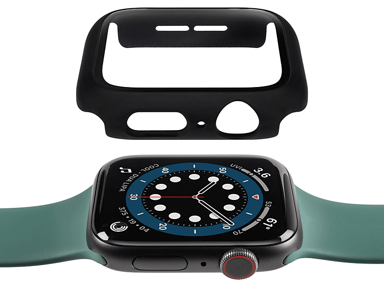 GECKO COVERS Tempered Glass Schutzfolie(für Apple Apple Watch Series 4,Apple Watch Series 4 (44mm),Apple Watch Series 5 (44 mm),Apple Watch Series 6 (44mm),Apple Watch SE (44mm))