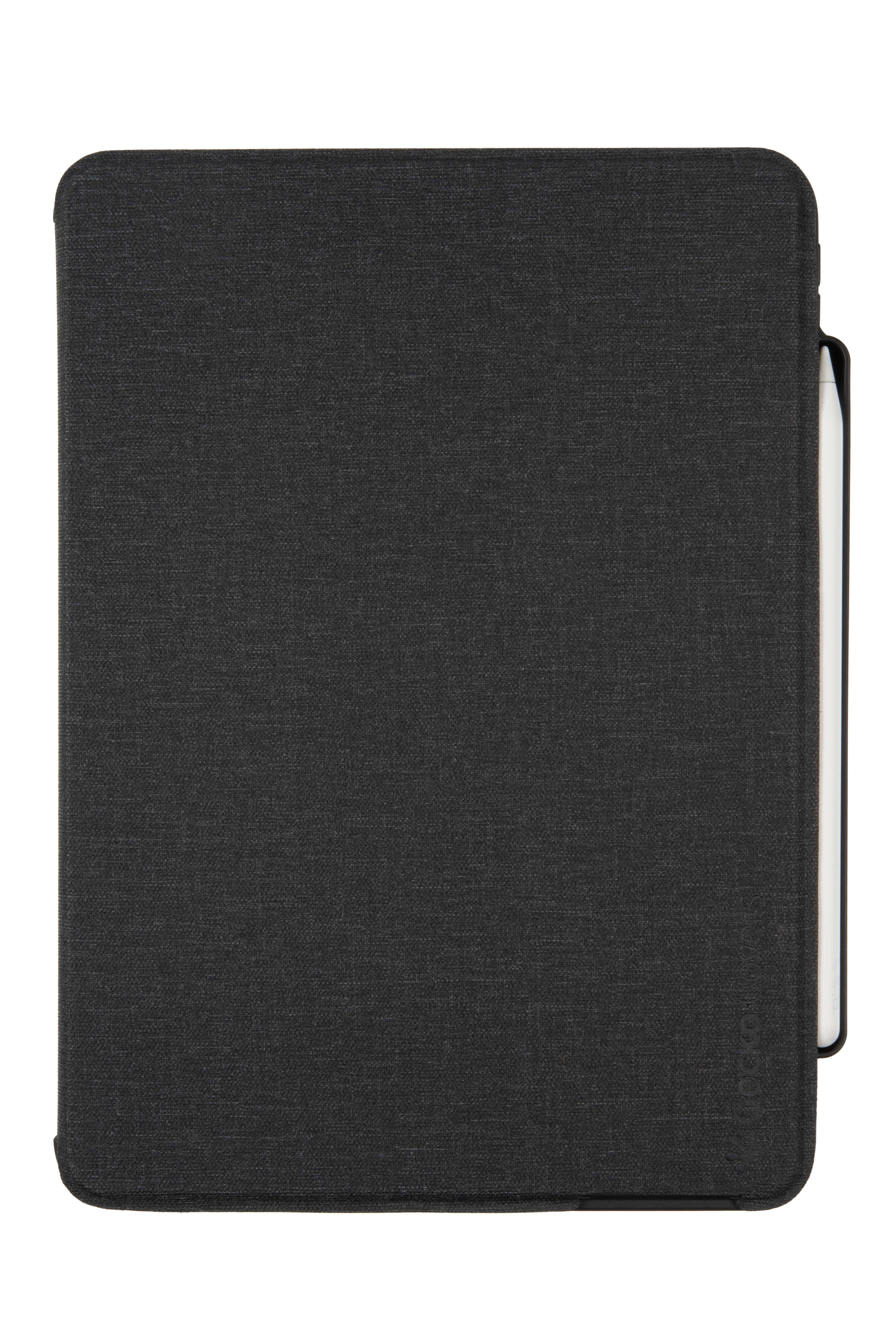 GECKO COVERS QWERTZ Tastatur-Case Bookcover Grau PU, für Apple