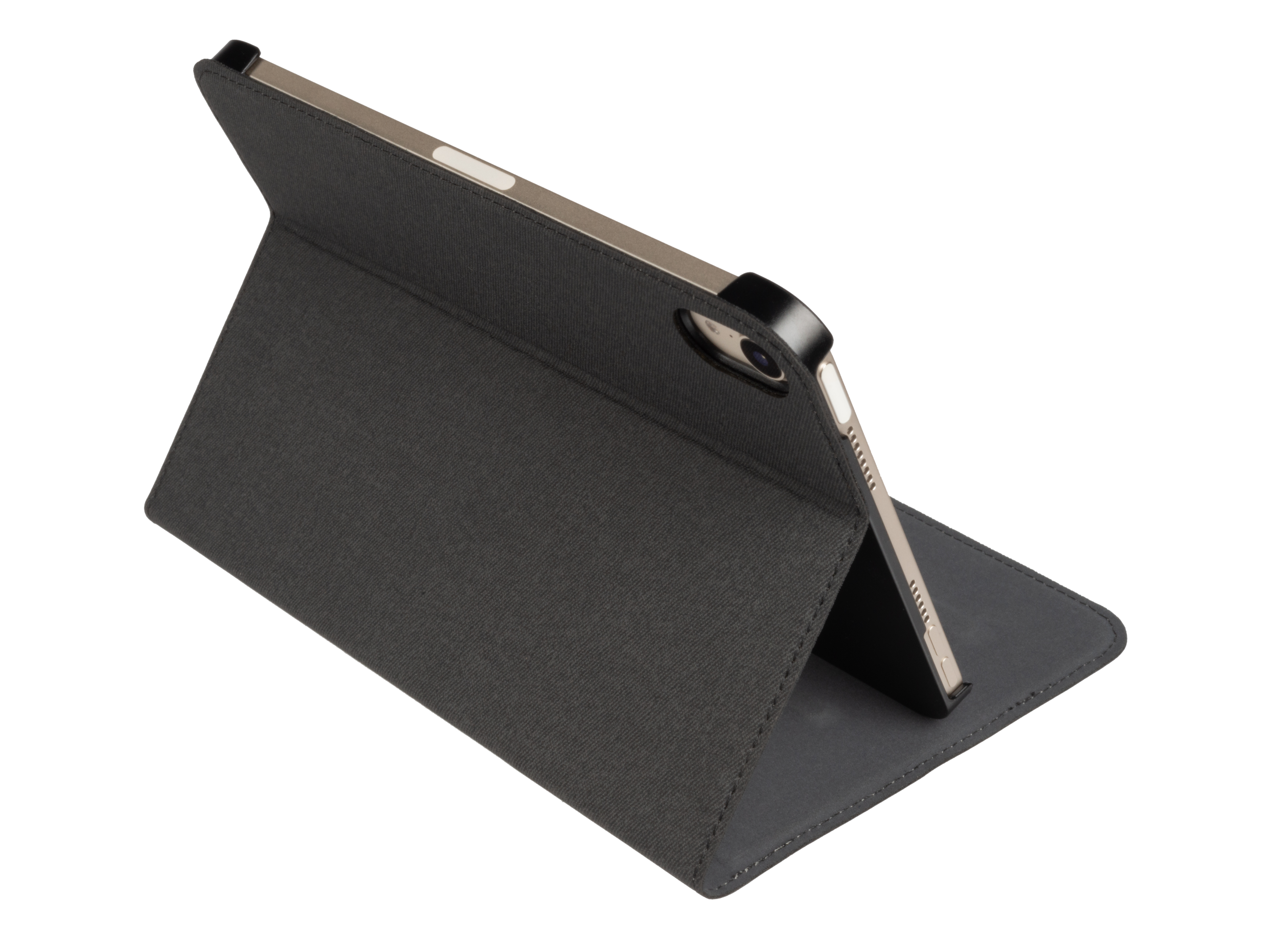 GECKO COVERS Easy-Click 2.0 PU Hülle Tablet Cover Bookcover für Apple Leather, Schwarz