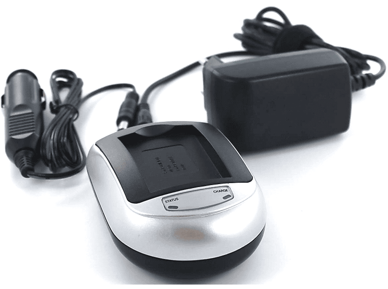 MOBILOTEC Ladegerät kompatibel mit Sony DCR-HC17E Netzteil/Ladegerät Sony, 12 Volt, Silberfarben