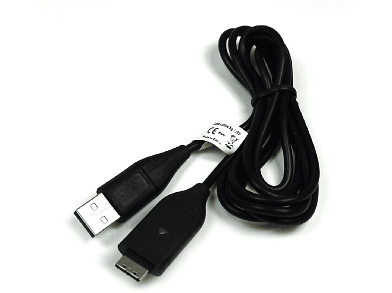 MOBILOTEC USB-Ladekabel kompatibel mit Samsung PL60 Zubehör Samsung, schwarz