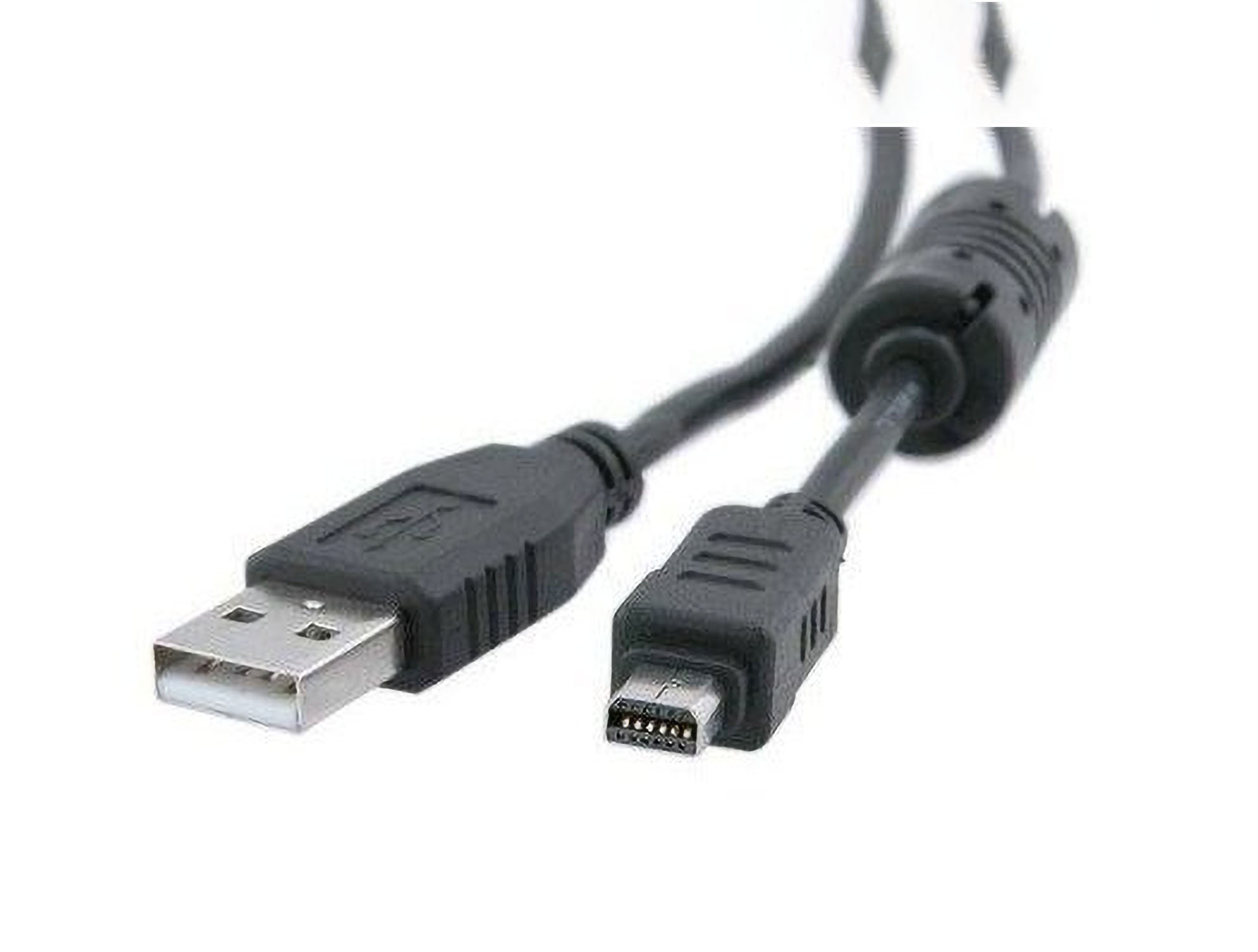 Tough Zubehör USB-Datenkabel mit MOBILOTEC Olympus Mju 8010 kompatibel schwarz Olympus,