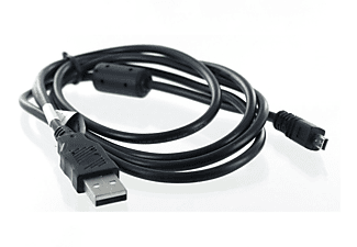 MOBILOTEC USB-Datenkabel kompatibel mit Rollei Powerflex 500 Zubehör Nikon, Schwarz