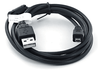 MOBILOTEC USB-Datenkabel kompatibel mit Nikon Coolpix S6400 Zubehör Nikon, Schwarz