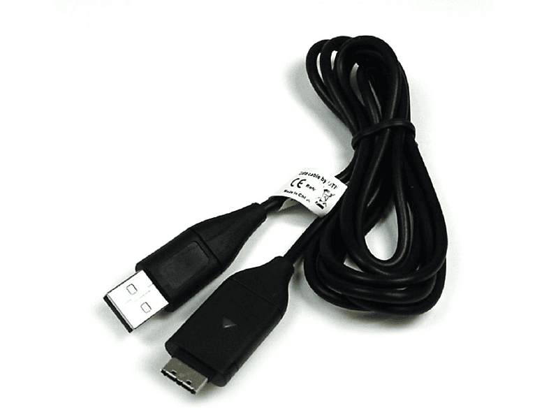 MOBILOTEC USB-Ladekabel kompatibel mit Samsung ST65 Zubehör Samsung, schwarz