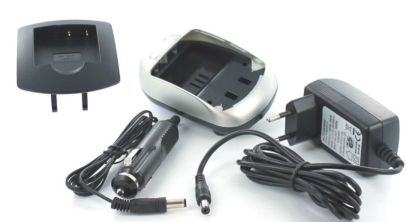 DSC-W580 MOBILOTEC Sony, Volt, Sony mit kompatibel 12 Silberfarben Netzteil/Ladegerät Ladegerät
