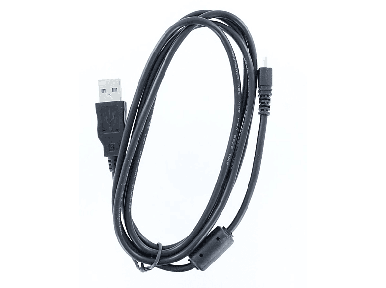 MOBILOTEC USB-Datenkabel kompatibel mit Samsung Digimax L77 Zubehör Samsung, schwarz