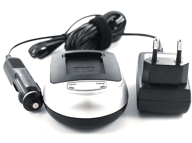 MOBILOTEC Ladegerät kompatibel mit Panasonic Lumix DC-TZ202 Netzteil/Ladegerät Panasonic, 12 Volt, Silberfarben