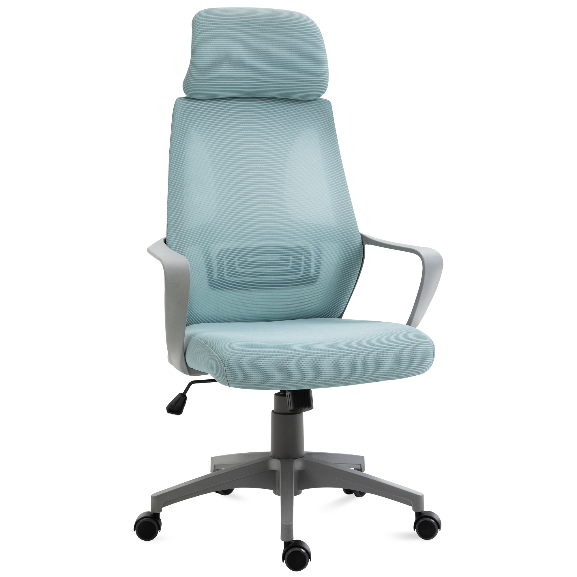 Vinsetto Silla De oficina azul gaming 921225bu hasta 120 kg escritorio basculante ajustable en altura con respald reposabrazos reposacabezas 5 ruedas soporta 64x55x116126