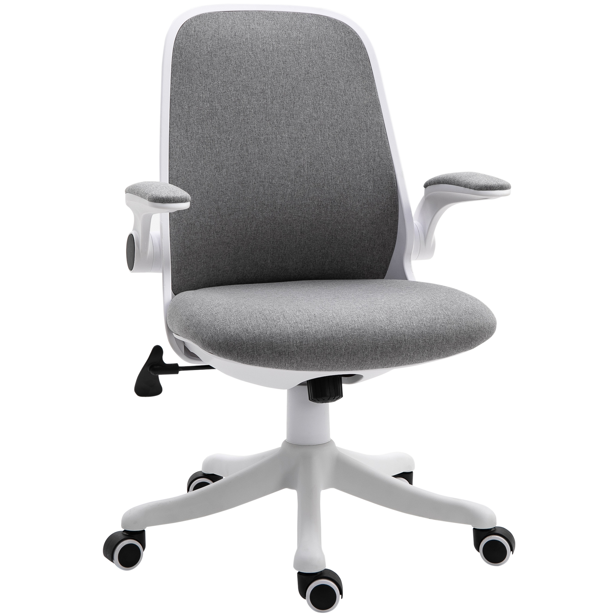 Silla de Escritorio - basculante, altura ajustable, ergonómica, elevable, carga 120kg VINSETTO, Gris