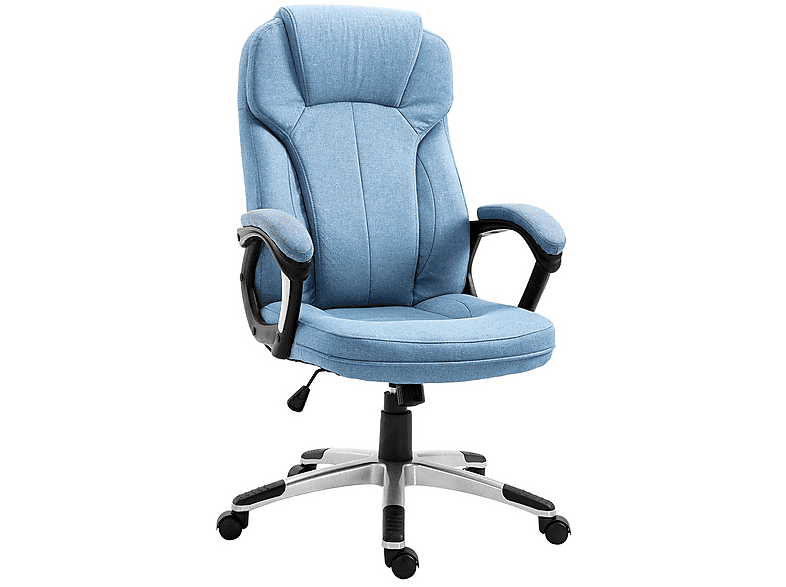 Vinsetto Silla De Masaje Con 6 Puntos De Masaje Con Función De Calefacción Altura Ajustable Y Ruedas 68x72x110-120 Cm Gris | España