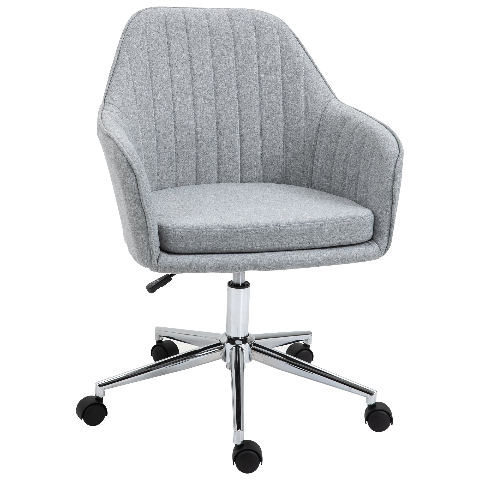 Silla de Oficina - ergonómica, altura ajustable, 120kg, giratoria VINSETTO, Gris