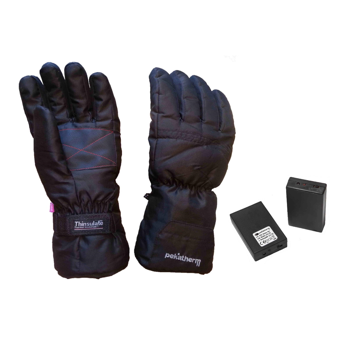 Guante Calefactor Eco talla xl mypekatherm gu91xl pekatherm con portapilas negro para hombres y