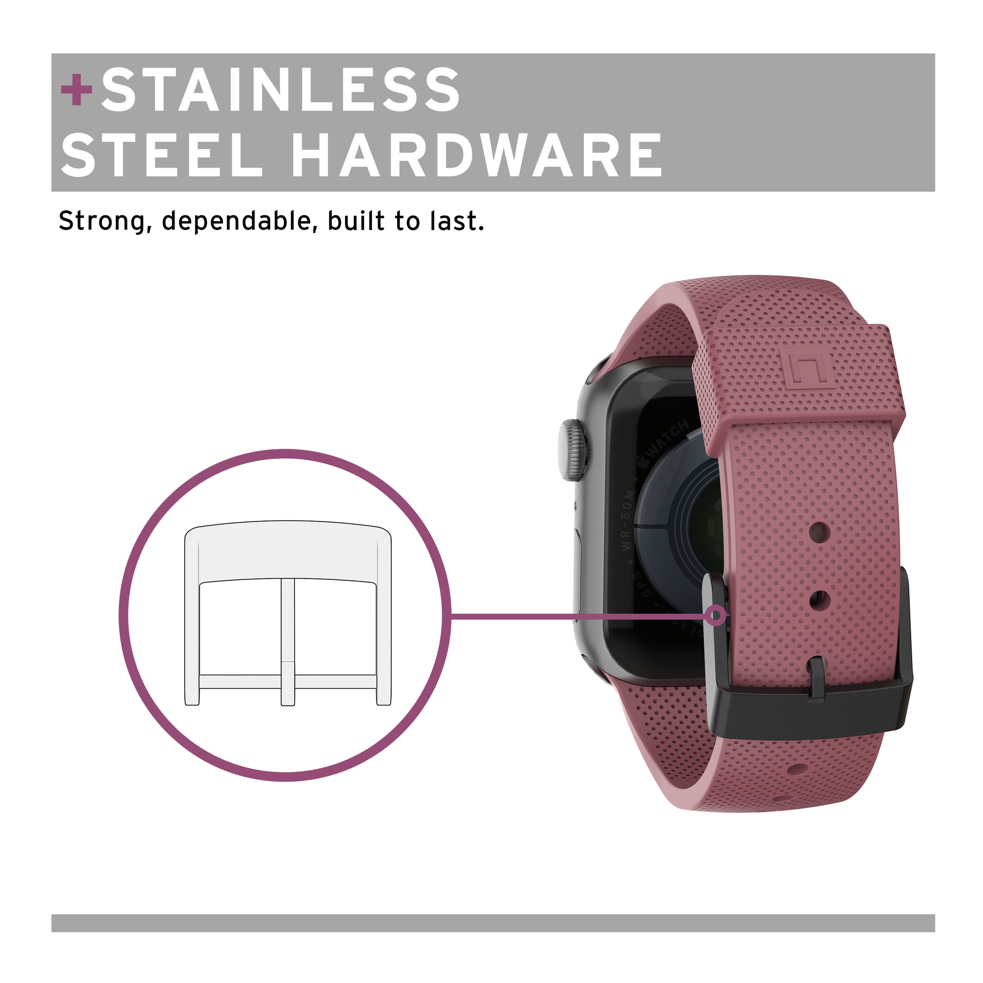 / Strap, Series Series GEAR Armband, Series SE, Series / 44mm 1 5 / / URBAN Apple dusty UAG / Series 4 42mm), [U] U / by Apple / / Watch 2 7 Apple, Watch Silikon Dot (45mm ARMOR 3 6 rose Series Series